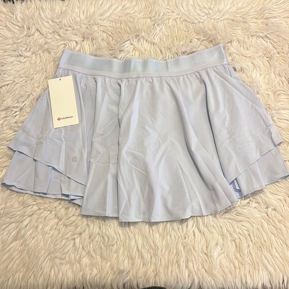 Lululemon Court Rival HR Skirt Long, Blissful Blue, Size 14 - Picture 2 of 6